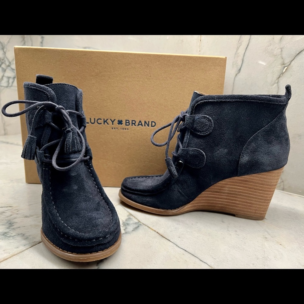 Lucky Brand Suede wedge